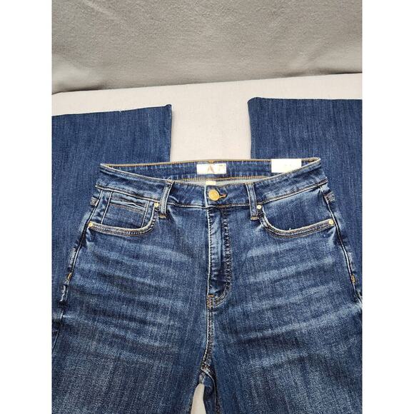NWT Kut From The Kloth Womens Blue High Rise Ana Fab Ab Flare Jeans Size 8 - Picture 1 of 9